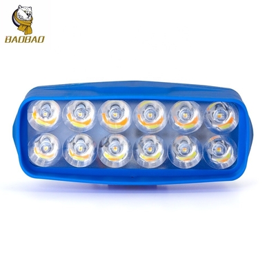12W 화이트 노란색 플래시 플라스틱 LED 블루 케이스 LED 라이트 모터사이클