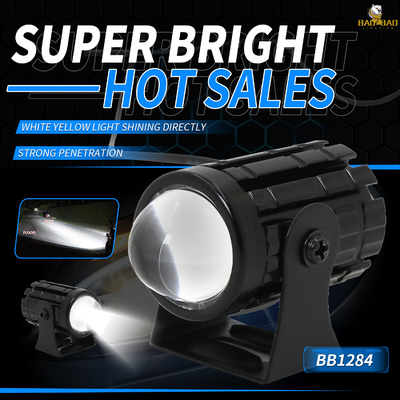 흰색 노란색 12V 유니버설 MINI LED 전등 모터사이클 스포트라이트