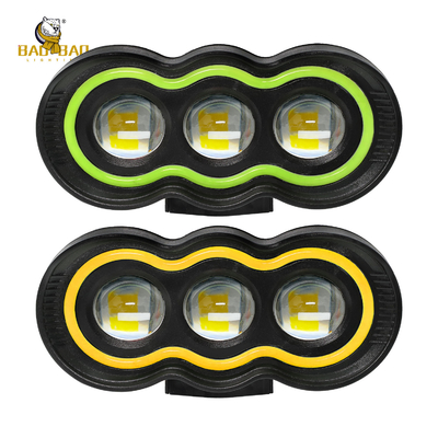 플라스틱 녹색 노란색 3 LED 오토바이 전등 LED 액세서리 라이트 오토바이