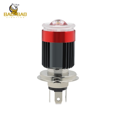 H4 BA20D 블랙 케이스 80V 유니버설 오토바이 LED 전등 램프