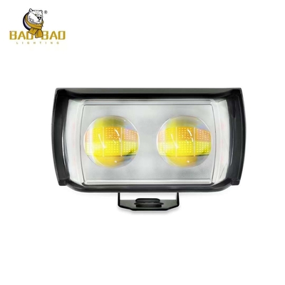 금속 플라스틱 2 LED 백 노란색 듀얼 컬러 RGB 프로젝터 안개 조명
