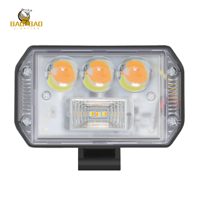 80V LED 작업 가벼운 금속 하얀 노란색 이중 색상 깜박이는 오토바이 예비 부품